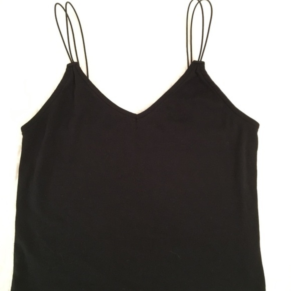 Black Cropped Tank Top
